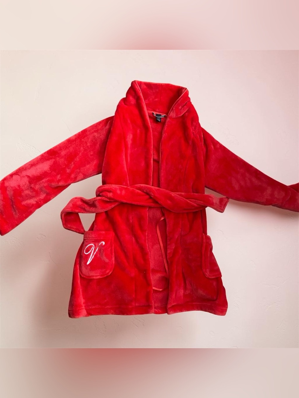 Victoria’s Secret red plush robe size XS- S